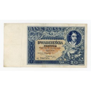 II. Poľská republika, 20 zlotých, 1931, DT (815)