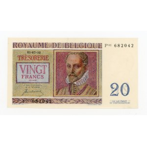 Belgium, 20 francs, 1950 (599)
