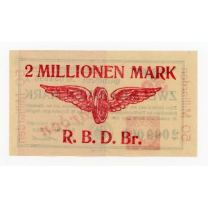 Wrocław/Breslau, 50 billion/2 million marks, 1923 (612)