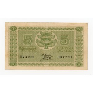 Finland, 5 marks, 1922 (691)