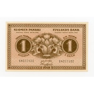 Finland, 1 mark, 1918 (692)