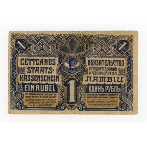 Lotyšsko, 1 rubl 1919, série E (695)