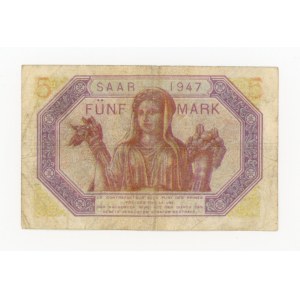Saara/Sarre 5 marek 1947 (703)