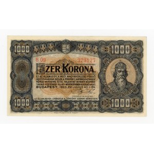 Maďarsko, 1 000 korun, 1923 (711)