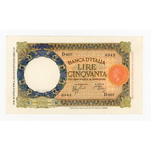 Italy, 50 lire, 1940 (714)
