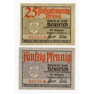 Nowy Staw/Neuteich, set of 25 and 50 pfennigs, 1921. Total: 2 pieces (746)