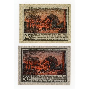 Nowy Staw/Neuteich, set of 25 and 50 pfennigs, 1921. Total: 2 pieces (746)