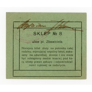 Warsaw, kerosene ration card (748)