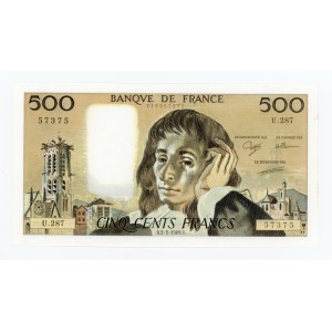 France, 500 francs, 1989 (779)