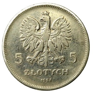 Second Polish Republic, 5 zlotych, 1928 Nike (103)