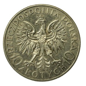 II RP, 10 złotych 1933 Głowa Kobiety (104)