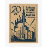 Donation toward the reconstruction of the Polish Radio building in Poznań, 20 zlotych. Certificate (795)