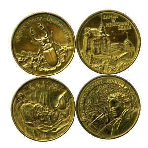Tretia poľská republika, sada 2 zlotých z roku 1997. Celkom 4 ks. (127)