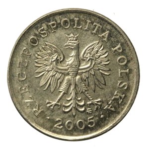 COPPER-NICKEL TRIAL PRINT, Third Republic of Poland, 2 grosze, 2005. Very rare (154)