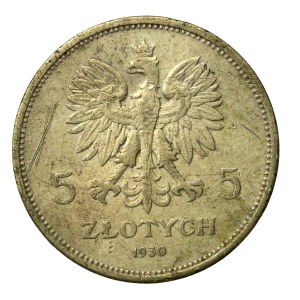 Seconda Repubblica Polacca, 5 zloty 1930 Stendardo (169)