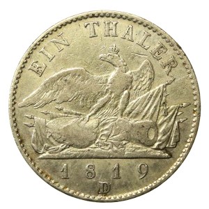 Germany, Prussia, Frederick William III, 1 thaler, 1819, Aurich (170)