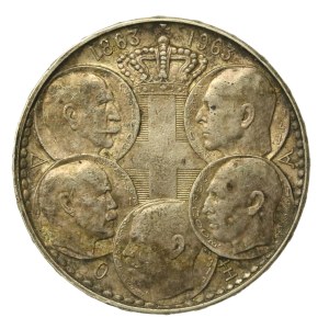 Greece, 30 drachmas, 1963, 100th anniversary of the five Greek kings (173)
