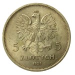 Second Polish Republic, 5 zlotych, 1928, Nike (176)