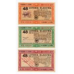 48 Class Lottery, 1946—1st, 2nd, and 3rd grades. 3 items total. (876)