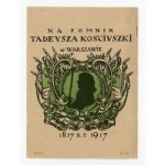 Donation, window sticker: For the Tadeusz Kościuszko Monument in Warsaw, 1917 (933)