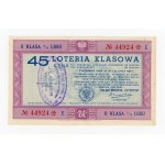 45 Class Lottery, Warsaw 1939 (939)