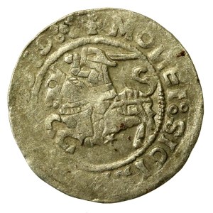 Sigismund I the Old, Half-Grosz, 1519, Vilnius – MONEI error. Obverse: 5 dots (211)