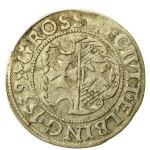 Zygmunt I. Starý, groš z roku 1539, Elbląg – PRVS (212)