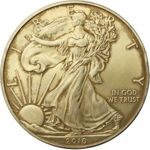 USA, 1 dollar 2010 - American Eagle, 1 oz. Ag 999 (375)