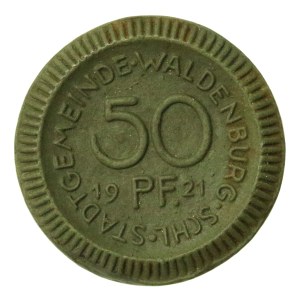 Wałbrzych/Waldenburg, 50 pfennigs, 1921 (396)