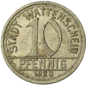 Niemcy, Wattenscheid 10 fenigów 1920 (400)