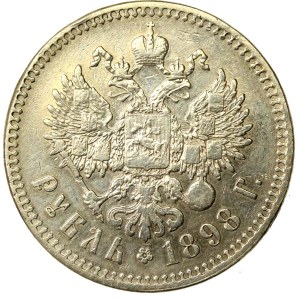 Russia, Nicholas II, Ruble 1898 (855)