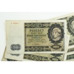 GG, set of 500 zlotych from 1940. Total: 20 pieces. (990)