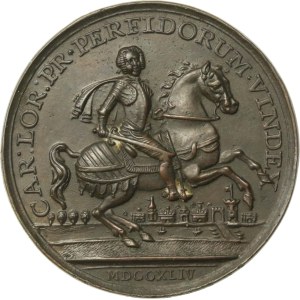 Veľká Británia, medaila „Ústup pruských vojsk z Prahy“, 1744 (973)