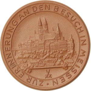 Germany, Saxony, commemorative medal, 1964. Ceramics (977)