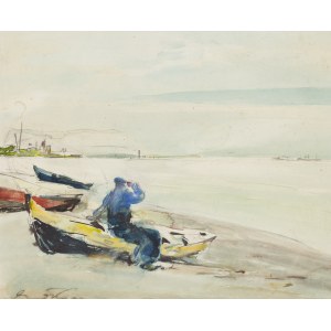 Marian Mokwa (1889, Malary - 1987, Sopot), La plage de Gdynia