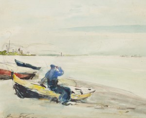 Marian Mokwa (1889 Malary - 1987 Sopot), Gdyńska plaża