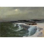 Marian Mokwa (1889, Malary – 1987, Sopot), Construction of the Port in Gdynia, 1930s