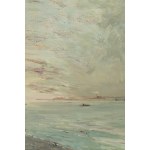 Marian Mokwa (1889, Malary - 1987, Sopot), Des bateaux sur le rivage