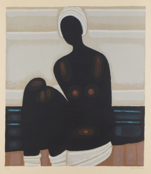Jerzy Nowosielski (1923 Kraków - 2011 Kraków), Akt na plaży, 1998