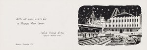 Stanisław Rolicz (1913 Mandżuria - 1997 Sopot), Zaproszenie na sylwestra 1961 (Gdynia Ocean Lines), 1961