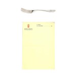 A fork and a letter from the GAL Gdynia-America Shipping Line aboard the M/S Piłsudski