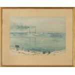 Stefan Szmaj (1893 - 1970), Il porto di Gdynia, 1958