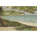 Stanisław Rolicz (1913 Mandschurei – 1997 Sopot), „Küstenbäume und Strand“, 1989