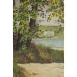 Stanisław Rolicz (1913 Mandschurei – 1997 Sopot), „Küstenbäume und Strand“, 1989