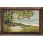 Stanisław Rolicz (1913 Mandschurei – 1997 Sopot), „Küstenbäume und Strand“, 1989