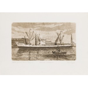 Stanisław Rolicz (1913, Manchuria – 1997, Sopot), The General Bem Ship in Gdynia, 1959