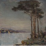 Marian Mokwa (1889, Malary – 1987, Sopot), *Under the Pine Trees*, late 1950s–early 1960s