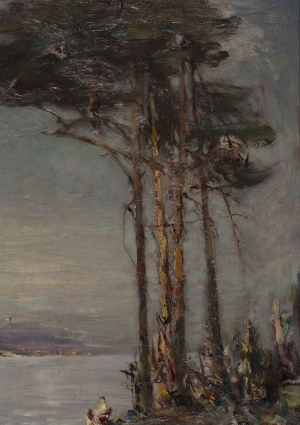 Marian Mokwa (1889 Malary - 1987 Sopot), Pod sosnami, przełom lat 50. i 60. XX w.