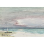 Marian Mokwa (1889, Malary – 1987, Sopot), Landscape from the Curonian Spit
