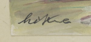 Marian Mokwa (1889 Malary - 1987 Sopot), Pejzaż z Mierzei Kurońskiej